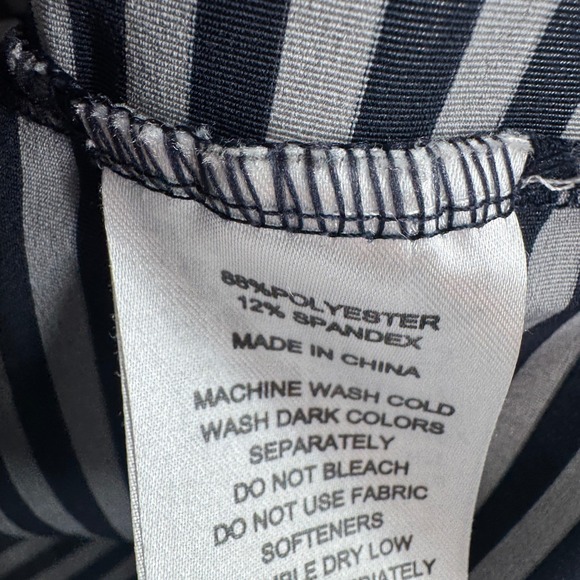 FootJoy Golf Polo Shirt Striped Performance Athletic Gray Black Mens‎ Size Large - Picture 7 of 9